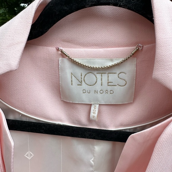 nwot notes du nord pink belted blazer - Picture 7 of 8